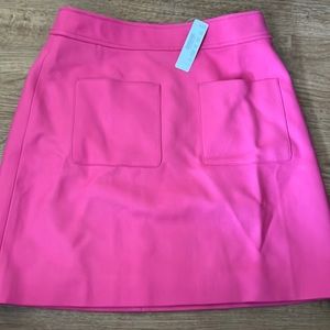 jcrew pink wool skirt size 10 NWT
